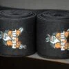 Metal All Black Knee Wraps